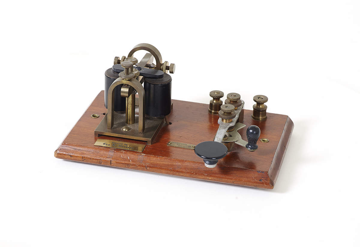 Western Electric Main Line KOB Set, Telegraph Key and Sounder